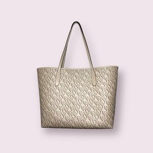 Coach Signature Coated Canvas City Tote 33 Large CF342 Chalk Large